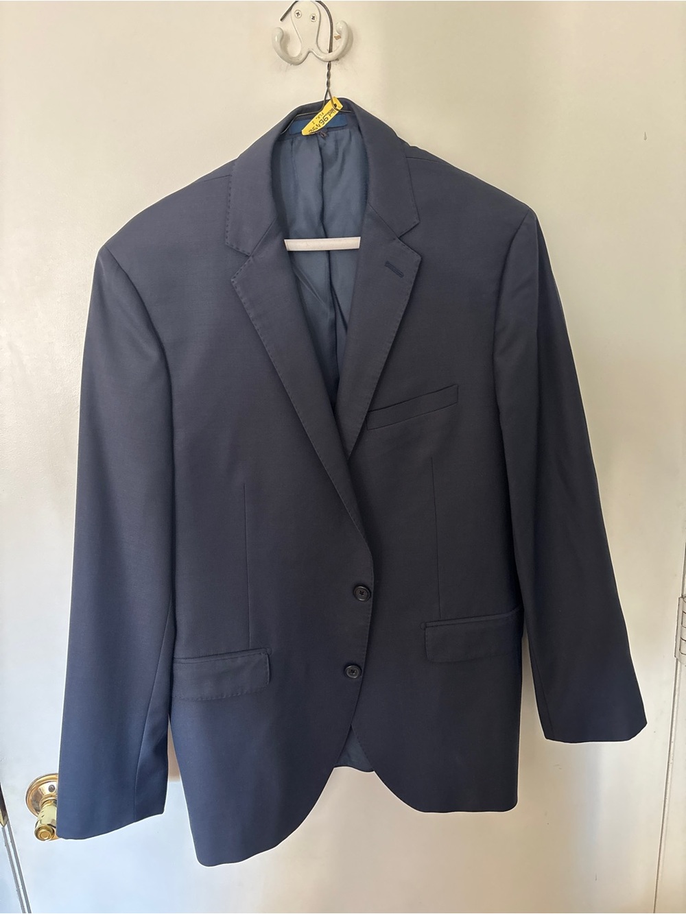 Paul Betenly Ronaldo Men's Navy Two-Button Notch Lapel Blazer